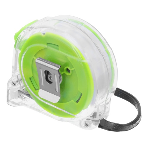 Рулетка Кварц,прозрачный корпус,амортизатор,10 м х 25 мм Сибртех фото 2