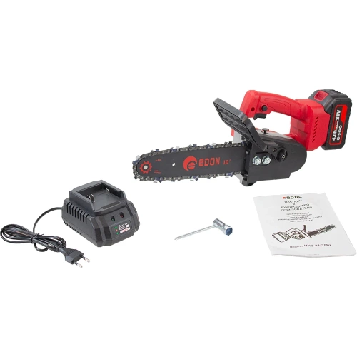 Цепная минипила аккумуляторная бесщеточная EDON (21В.,25.4см.) UNS-21/25BL 22470 фото 3 Цепная минипила аккумуляторная бесщеточная EDON (21В.,25.4см.) UNS-21/25BL 22470 фото 3
