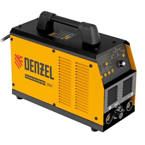 Аппарат инвертор. аргонодуговой сварки ITIG-200 DС Pulse Cold Weld, 200 А, ПВ 60% Denzel фото 2