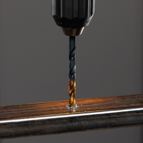 Сверло по металлу, 7,5 мм, HSS-Tin, Golden Tip, 8 шт. Denzel фото 6