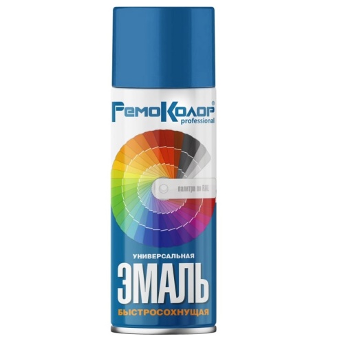 Эмаль универсальная акриловая Remocolor 69-9-105 синяя 520 мл Эмаль универсальная акриловая Remocolor 69-9-105 синяя 520 мл