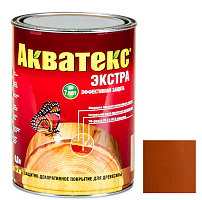 Покрытие алкидное защитно-декоративное для древесины Акватекс Экстра полуглянцевое Груша 0,8 л