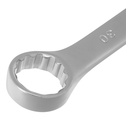 Ключ комбинированный, 30 мм, CrV, матовый хром Stels фото 4