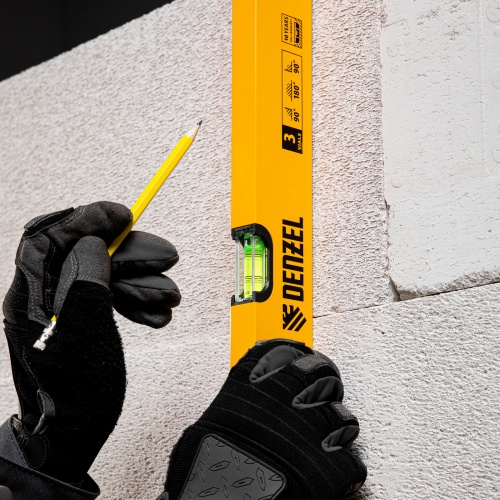 Уровень алюминиевый, 800 мм, фрезерованный, 3 глазка Denzel фото 7