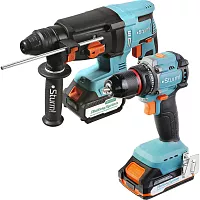 Набор аккумуляторного инструмента Sturm CRH1832BLC+CD1860BL
