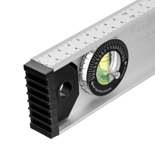 Уровень алюминиевый "Рельс", 600 мм, 3 глазка (1 поворотный) Matrix фото 5