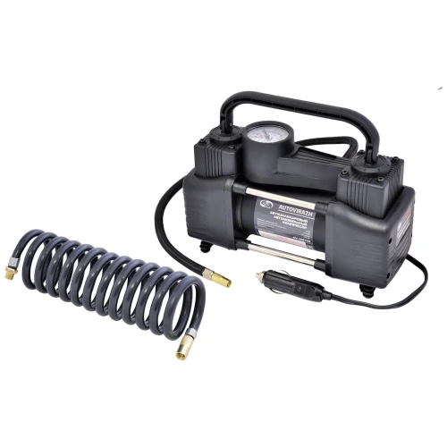 Компрессор AUTOVIRAZH двухцилиндровый 75 л/мин с манометром шт AV-010750