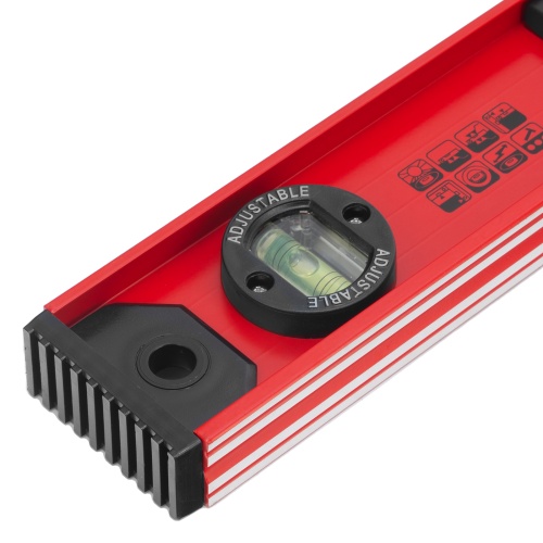 Уровень алюминиевый "Рельс", 400 мм, 3 глазка, усиленный Matrix фото 8