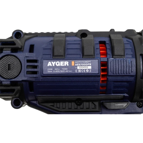Сетевой шуруповерт AYGER 1 шт AES700DFR фото 8 Сетевой шуруповерт AYGER 1 шт AES700DFR фото 8
