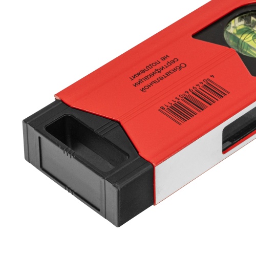 Уровень алюминиевый магнитный, 1500 мм, фрезерованный, 3 глазка (1 зеркальный) усиленный Matrix фото 4