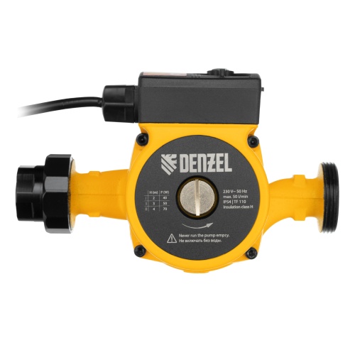 Циркуляционный насос CP25-4, напор 4 м, 50 л/мин, 1 м кабель, монт. длина 180 мм Denzel фото 3