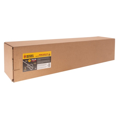 Комплект насадок для строительного миксера, 2шт., 220х560 мм, оцинкованные, хвостовик HEX13 Denzel фото 5