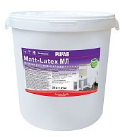 Краска моющаяся Pufas Matt-Latex МЛ А морозостойкая 27 л/41 кг