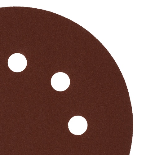 Круг абразивный на ворсовой подложке под "липучку", перфорированный, P 280, 125 мм, 5 шт Сибртех фото 4