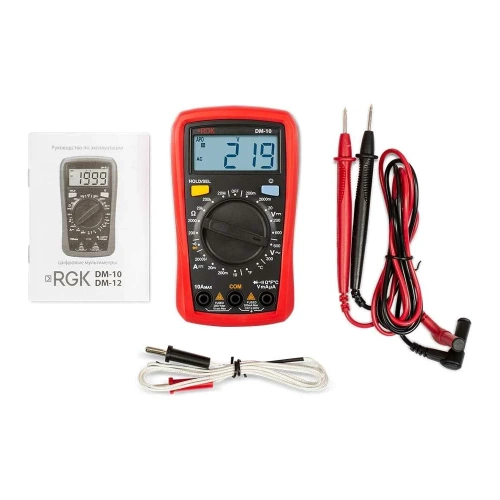 Цифровой мультиметр RGK DM-10 с поверкой 779623 фото 6