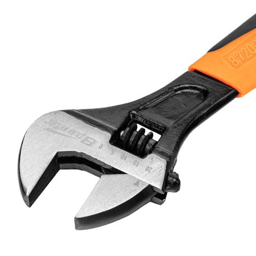 Ключ разводной, 200 мм, двухкомпонентная рукоятка Sparta фото 3