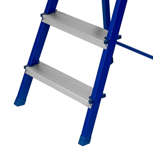 Стремянка, 3 ступени, стальной профиль, алюминиевые ступени Сибртех фото 8