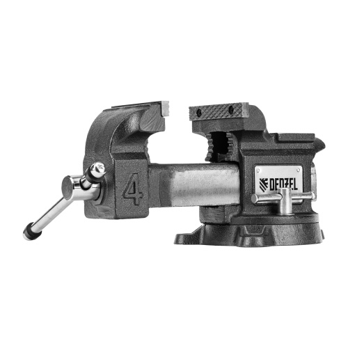 Тиски слесарные BVH-100, 100 мм, поворотные, стальная направляющая, с наковальней //Denzel фото 23