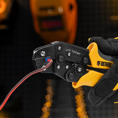 Клещи для обжима наконечников штыревых НШВ, НШВИ, НШВИ-2, 0,5-4 мм2 Denzel фото 10