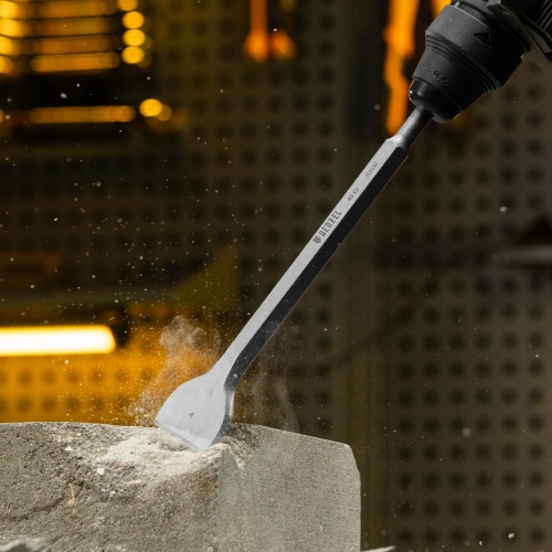 Зубило, 14 х 40 х 250 мм, 40Cr, SDS PLUS Denzel фото 9