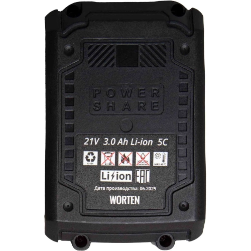 Аккумулятор WORTEN UNI3.0 STD, 3.0Ач 21В КА-90000585 фото 6 Аккумулятор WORTEN UNI3.0 STD, 3.0Ач 21В КА-90000585 фото 6