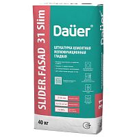 Штукатурка цементная Dauer Slider Fasad 31 Slim мелкофракционная гладкая 40 кг
