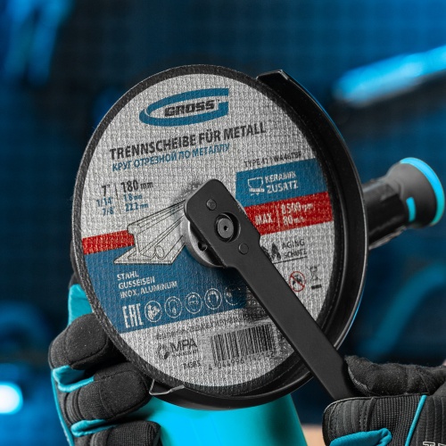 Круг отрезной по металлу, 180 х 1,8 х 22,2 мм, WA46TBF// Gross фото 5