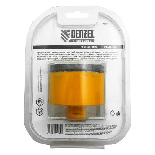 Сверло алмазное по керамограниту, 82 мм, мокрая резка, М14 Denzel фото 7 Сверло алмазное по керамограниту, 82 мм, мокрая резка, М14 Denzel фото 7