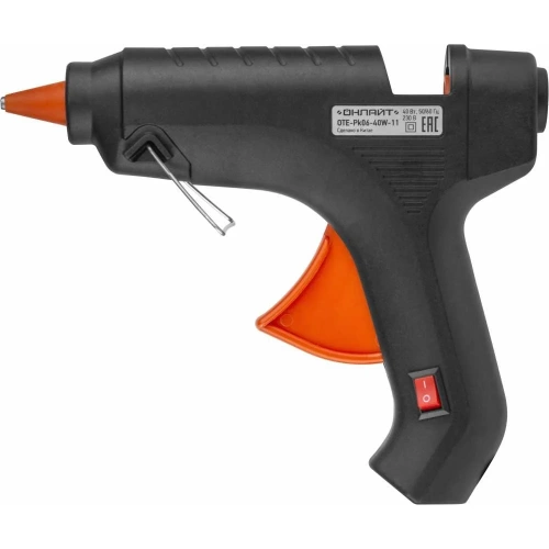 Клеевой пистолет ОНЛАЙТ 90 375 OTE-Pk06-40W-11 40 Вт, 11 мм 90375 Клеевой пистолет ОНЛАЙТ 90 375 OTE-Pk06-40W-11 40 Вт, 11 мм 90375