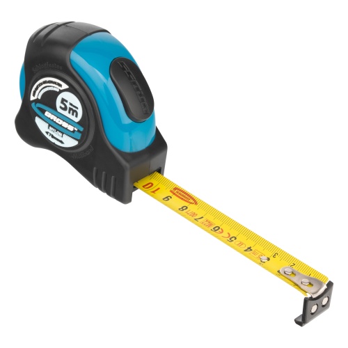 Рулетка "Schlagfest",5 м x 19 мм,магнитный обрезиненный зацеп,двусторонняя шкала,Нейлоновое покрытие,автоматическая фиксация Gross фото 3 Рулетка "Schlagfest",5 м x 19 мм,магнитный обрезиненный зацеп,двусторонняя шкала,Нейлоновое покрытие,автоматическая фиксация Gross фото 3