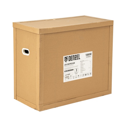 Компрессор воздушный прям. привод DCV1800/50, 1,8 кВт, 50 литров, 320 л/мин Denzel фото 7