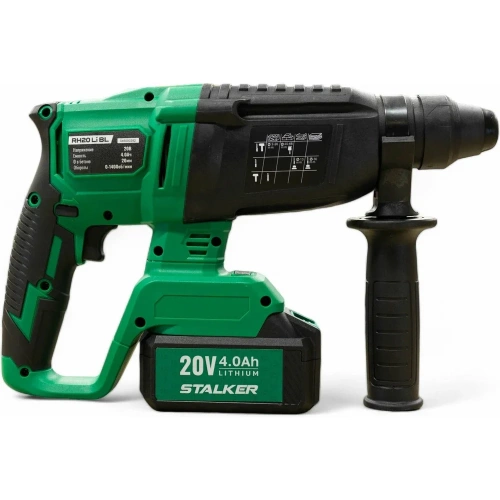 Бесщеточный аккумуляторный перфоратор ALTECO STALKER RH20 Li BL 69830 фото 3