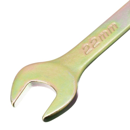 Ключ комбинированный, 22 мм, желтый цинк Сибртех фото 3