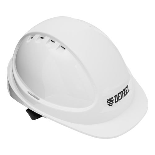 Каска защитная ударопрочная, ABS/PC, плавная регулировка, модель «Форвард» (К-05)белая Denzel фото 12