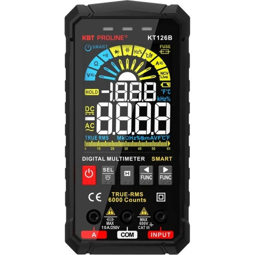 Цифровой мультиметр КВТ SMART KT 126В PROLINE 86329 Цифровой мультиметр КВТ SMART KT 126В PROLINE 86329