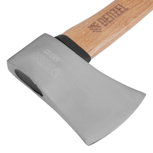 Топор кованый, 680 г, американский тип, буковая рукоятка, 360мм, EFP Denzel фото 3