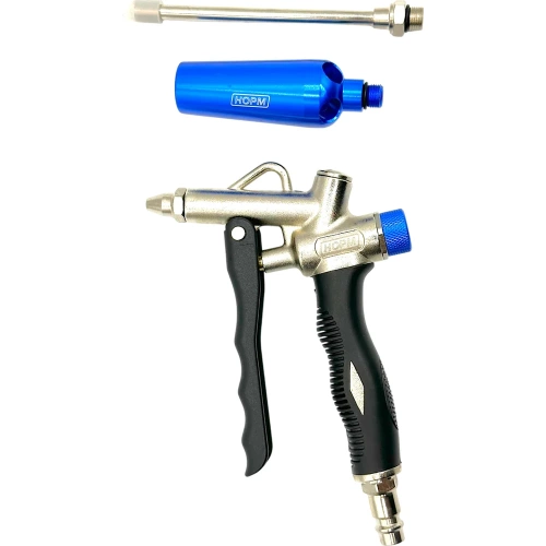 Продувочный пистолет с комплектом сопел NORM металлический, (синий) TCP-AD-60M