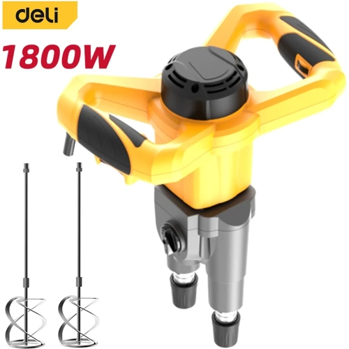 Миксер строительный электрический DELI 1800Вт DC177 (2 передачи, 6 скоростей, 180-480, 250-650 об/мин) 194504 фото 3 Миксер строительный электрический DELI 1800Вт DC177 (2 передачи, 6 скоростей, 180-480, 250-650 об/мин) 194504 фото 3
