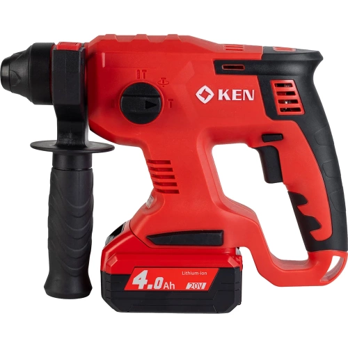 Перфоратор KEN BL2120-40C (20V 4.0AhВ) с регулировкой оборотов, 3-22 мм, 0-1400об/мин 115.413.9405 фото 3 Перфоратор KEN BL2120-40C (20V 4.0AhВ) с регулировкой оборотов, 3-22 мм, 0-1400об/мин 115.413.9405 фото 3