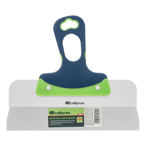 Шпатель фасадный, нержавеющая сталь, 250 мм, двухкомпонентная ручка Сибртех фото 5 Шпатель фасадный, нержавеющая сталь, 250 мм, двухкомпонентная ручка Сибртех фото 5