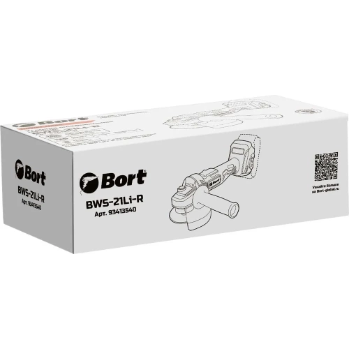 Машина шлифовальная угловая аккумуляторная BORT BWS-21Li-R (без АКБ и ЗУ) 93413540 фото 4