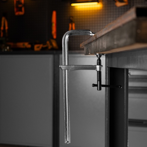 Струбцина F-образная, 120x300мм, кованая Denzel фото 9