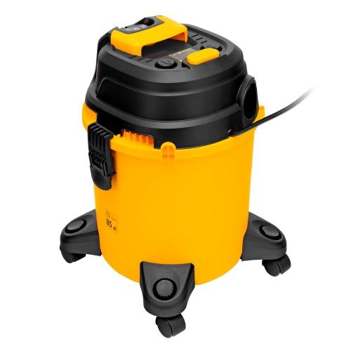 Пылесос строительный RVC20, 1400 Вт, бак 20 л, шланг 3 м, розетка с автосинхр. Denzel фото 8