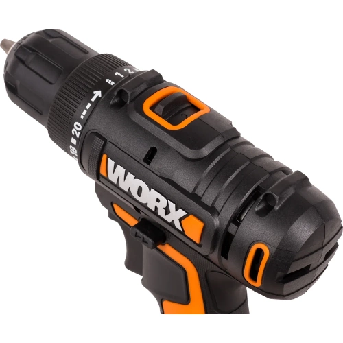 Дрель-шуруповерт аккумуляторная WORX 20В, 2Ач х2, ЗУ 0,4А, сумка WX100.2 фото 7 Дрель-шуруповерт аккумуляторная WORX 20В, 2Ач х2, ЗУ 0,4А, сумка WX100.2 фото 7