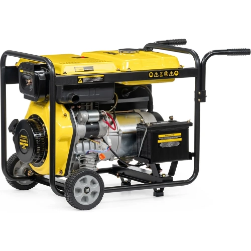 Генератор дизельный CHAMPIOND G6501E-3 400В 6,2/6,8 кВА 8,9 лс, 12,5 л, 12V эл.стартер, колеса, счетчик VIDG6501E-3 фото 7