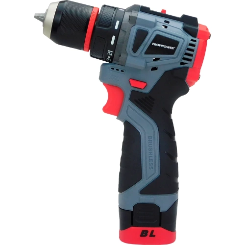 Аккумуляторный бесщеточный шуруповерт Profipower BL-161 16В, 40Нм, Li-ion 2 шт, 2.0Ач,2 скорости, 0.8-10 мм, З/У, в кейсе E0210 Аккумуляторный бесщеточный шуруповерт Profipower BL-161 16В, 40Нм, Li-ion 2 шт, 2.0Ач,2 скорости, 0.8-10 мм, З/У, в кейсе E0210