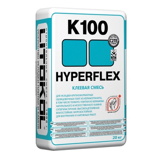 Клей для плитки Litokol Hyperflex K100 20 кг Клей для плитки Litokol Hyperflex K100 20 кг