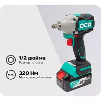 Аккумуляторный гайковерт DCA 2 АКБ 4.0 А*ч ADPB320 (TYPE EM)