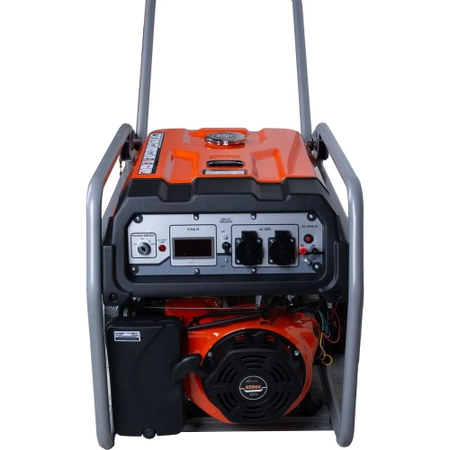 Бензиновый генератор TOR KM6500H 5,0кВт 220В 27л с электростартером и колесами 1018117 фото 4