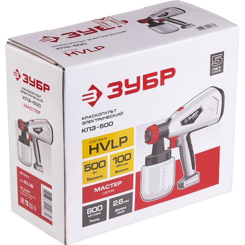 Краскопульт электрический Зубр Мастер КПЭ-500 фото 6 Краскопульт электрический Зубр Мастер КПЭ-500 фото 6